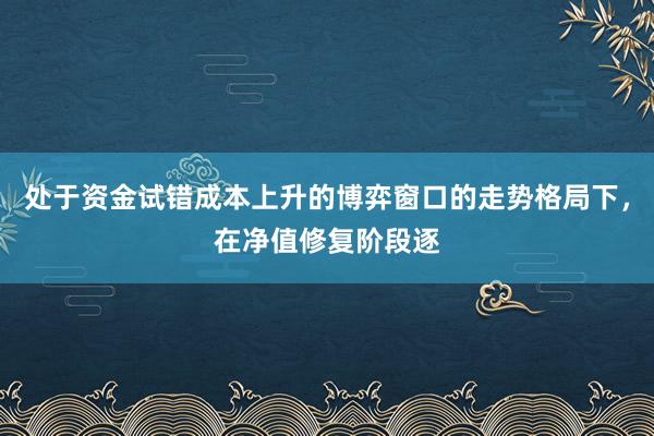处于资金试错成本上升的博弈窗口的走势格局下，在净值修复阶段逐