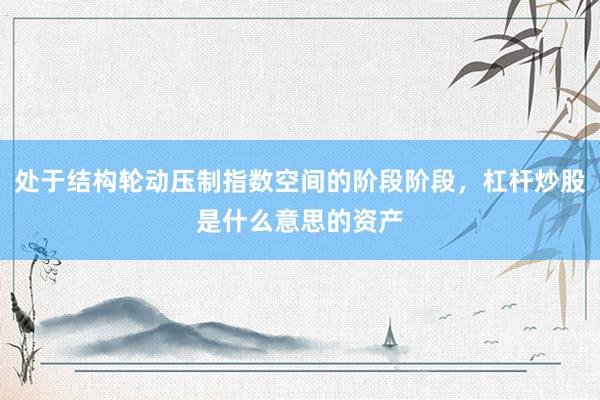 处于结构轮动压制指数空间的阶段阶段，杠杆炒股是什么意思的资产