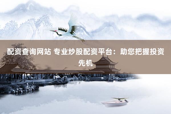配资查询网站 专业炒股配资平台：助您把握投资先机